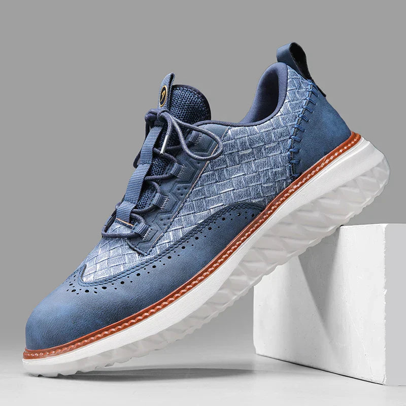Men's Lace-Up Brogue Sneakers