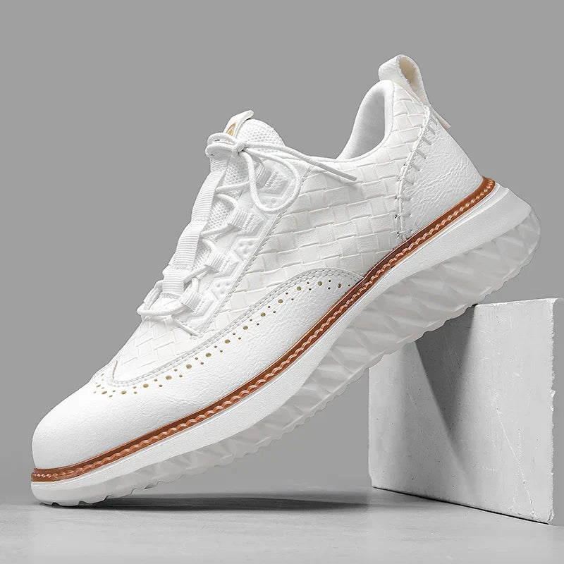 Men's Lace-Up Brogue Sneakers