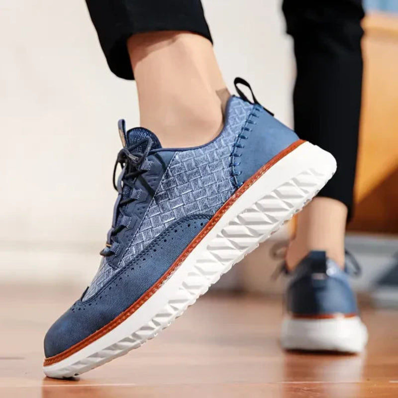 Men's Lace-Up Brogue Sneakers