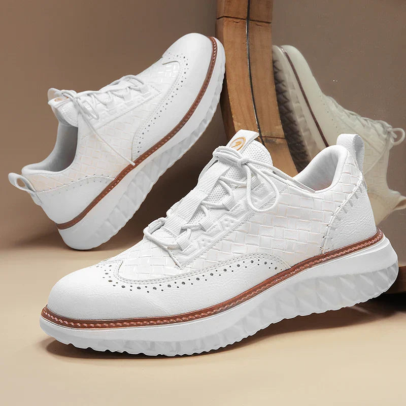 Men's Lace-Up Brogue Sneakers