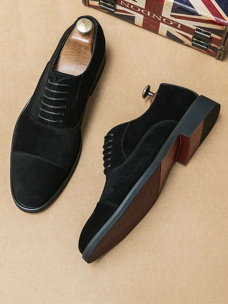 Men's Lace-Up Cap Toe Dress Shoes