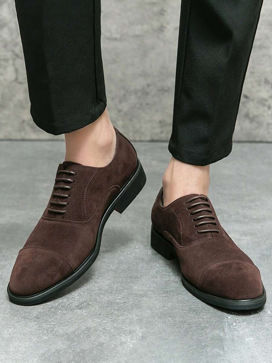 Men's Lace-Up Cap Toe Dress Shoes