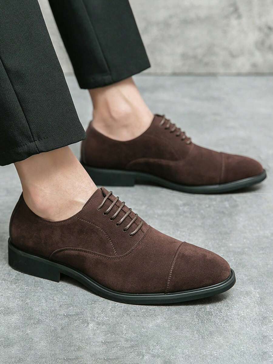 Men's Lace-Up Cap Toe Dress Shoes
