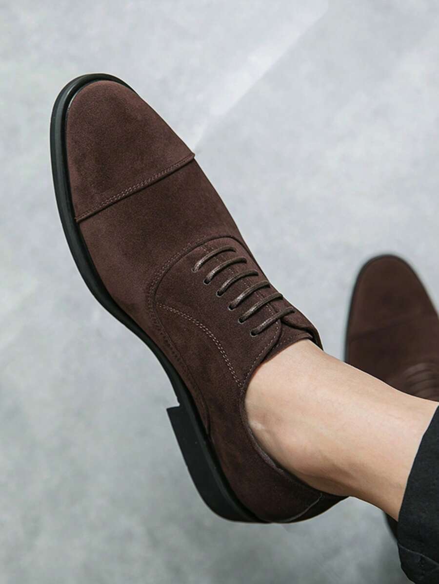 Men's Lace-Up Cap Toe Dress Shoes