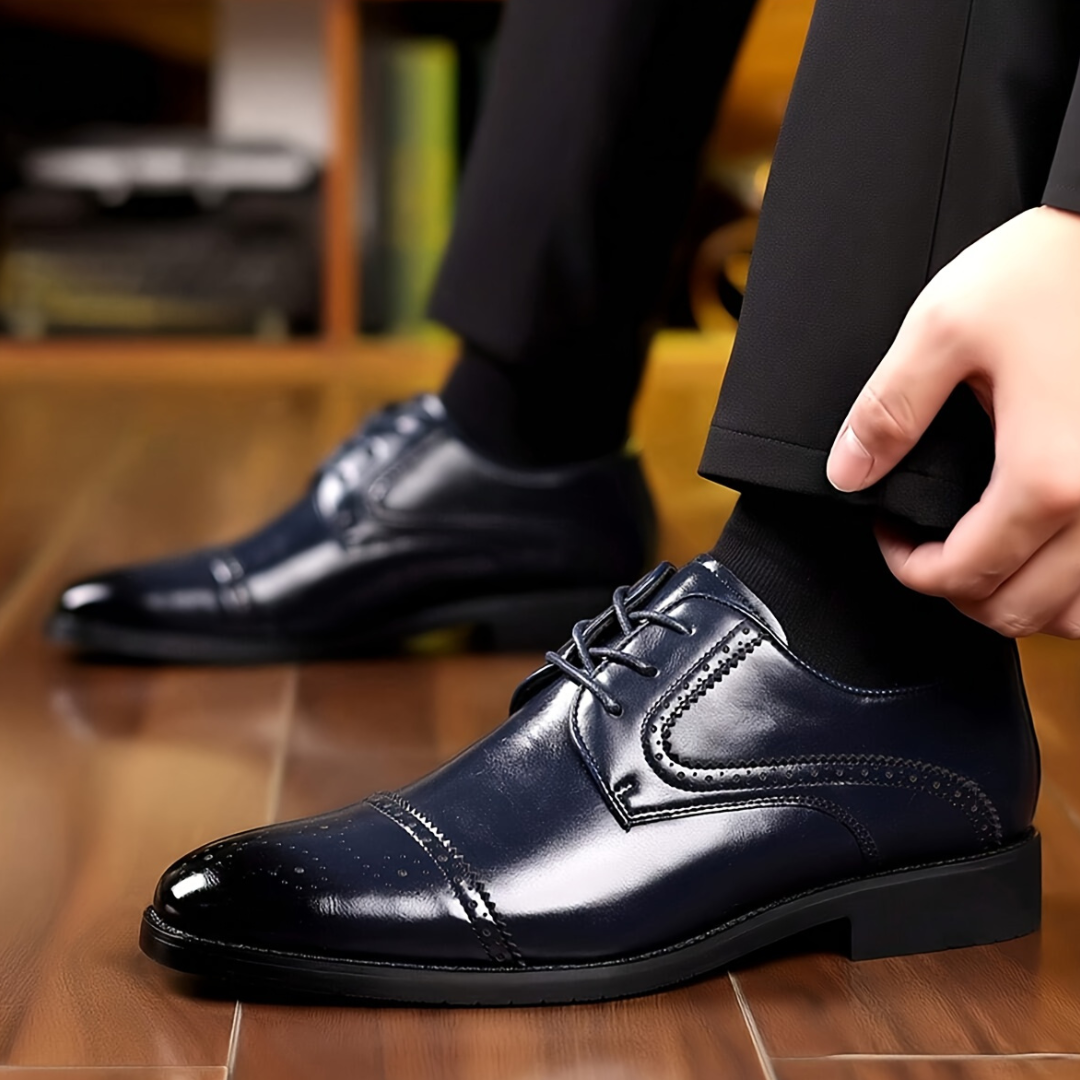 Men's Lace-Up Cap Toe Oxford Shoes