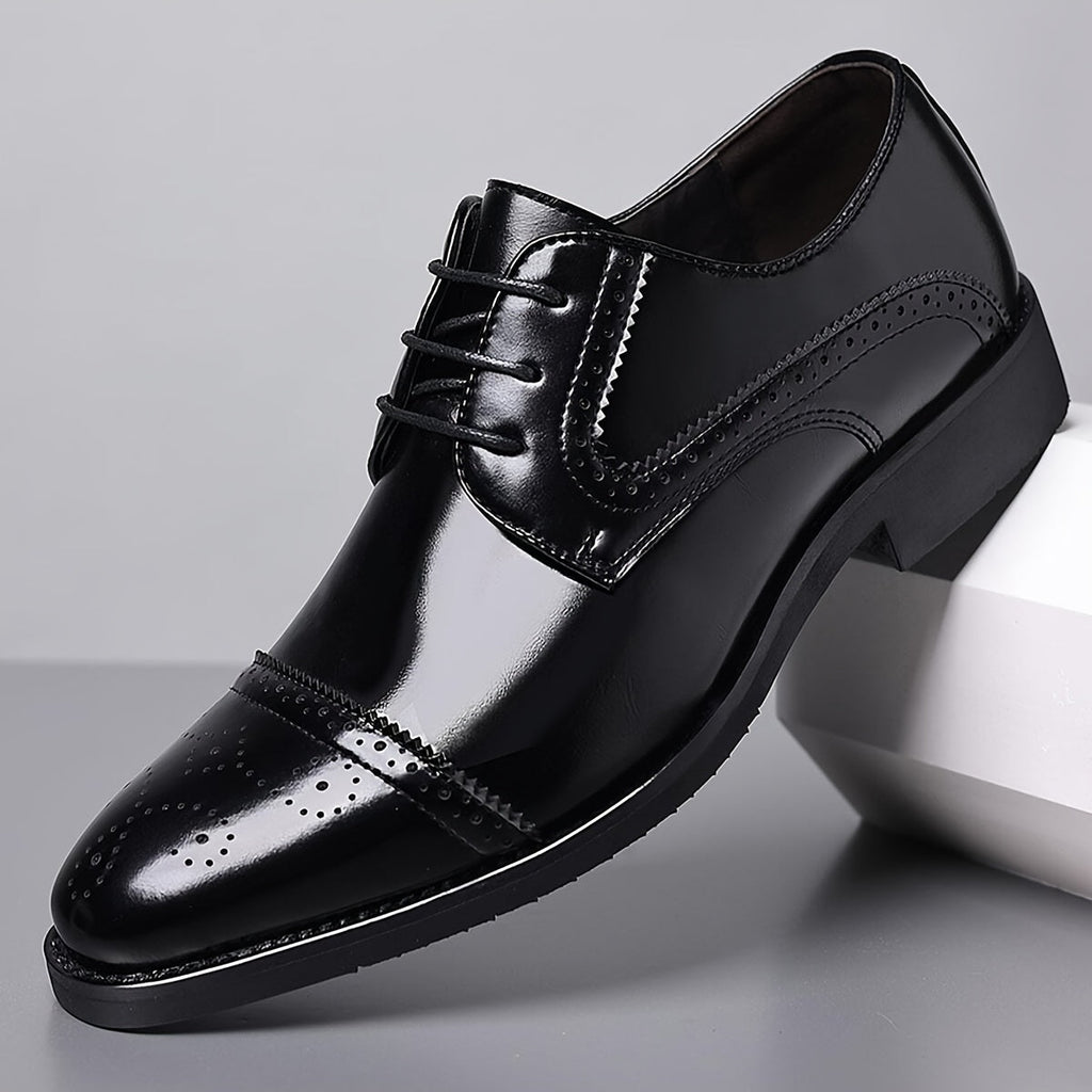 Men's Lace-Up Cap Toe Oxford Shoes