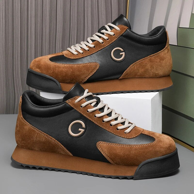 Men's Lace-Up Low-Top Sneakers