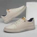 Men's Leather-Look Textured Sneakers
