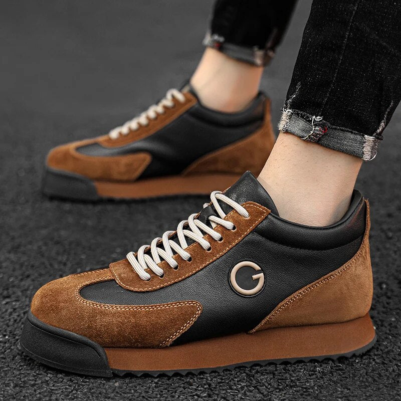Men's Lace-Up Low-Top Sneakers