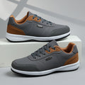 Men's Leather-Look Low Top Sneakers