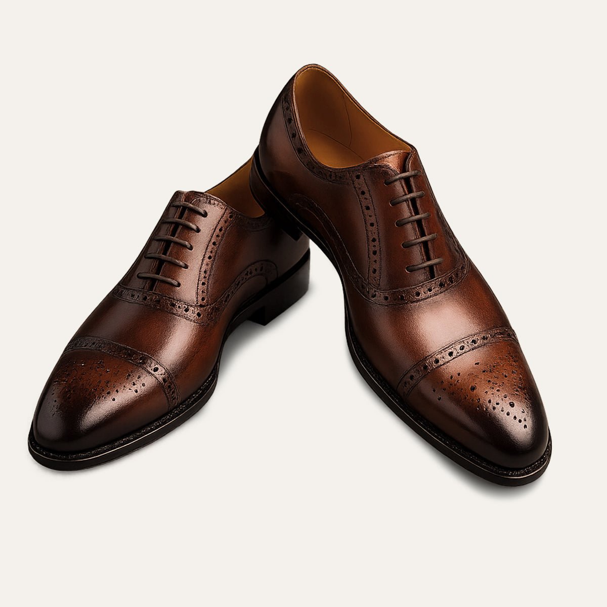 Men's Leather Brogue Oxford Shoes