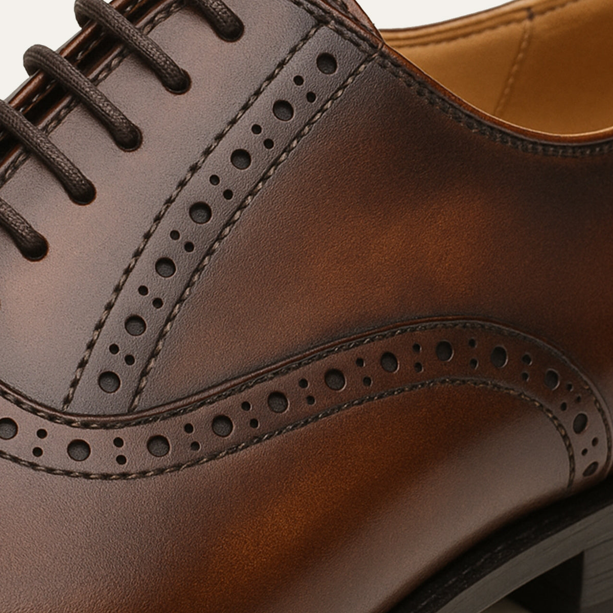 Men's Leather Brogue Oxford Shoes
