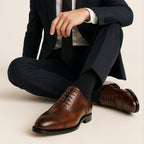 Men's Leather Brogue Oxford Shoes