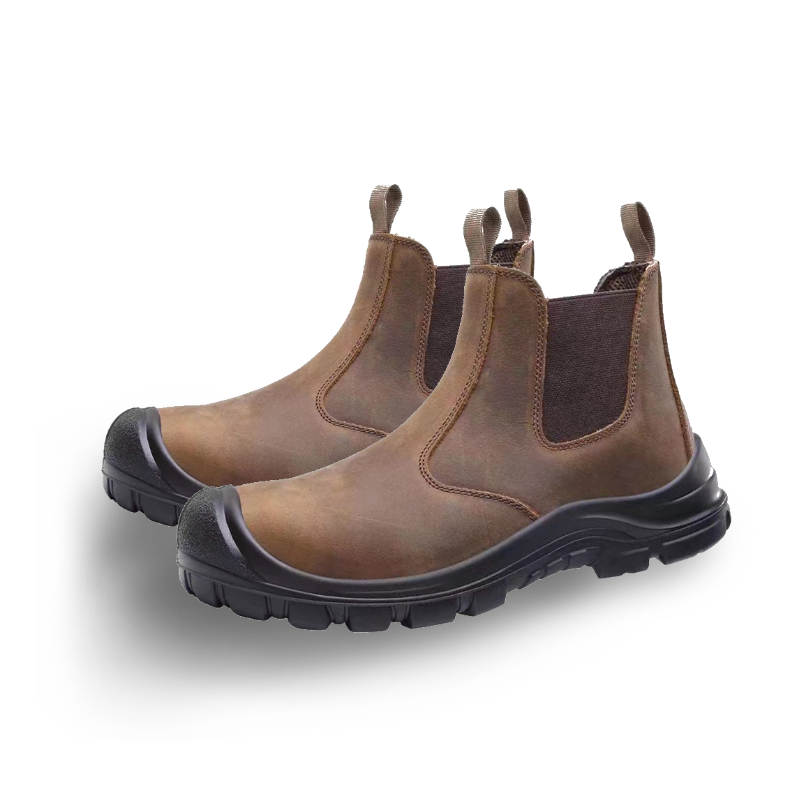 Men's Leather Chunky Chelsea Boots