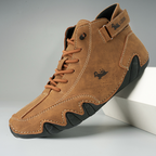 Men's Leather-Look High Top Sneakers