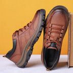 Men's Leather-Look Lug Sole Sneakers
