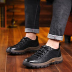 Men's Leather-Look Lug Sole Sneakers
