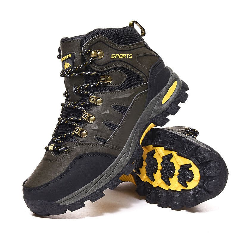 Men's Leather Mid Top Work Boots