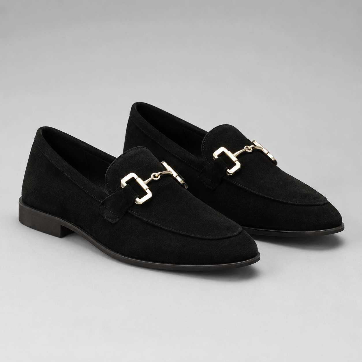 Men's Low Heel Horsebit Loafers