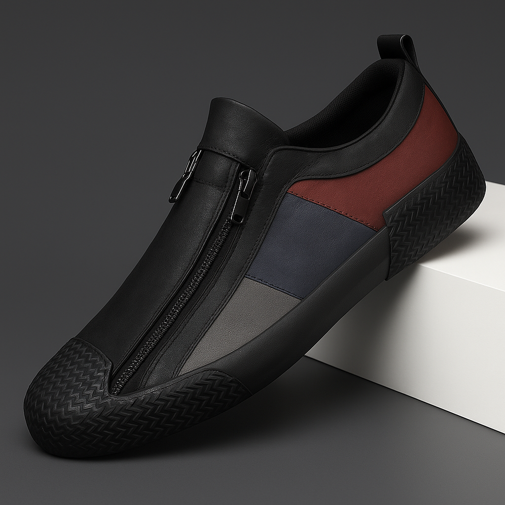 Men's Low-Top Zip Sneakers