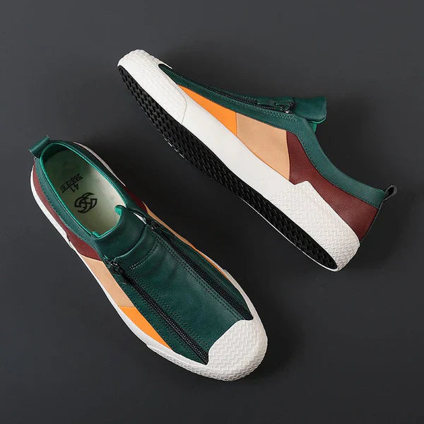 Men's Low-Top Zip Sneakers