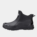 Men's Leather Lug Sole Ankle Boots