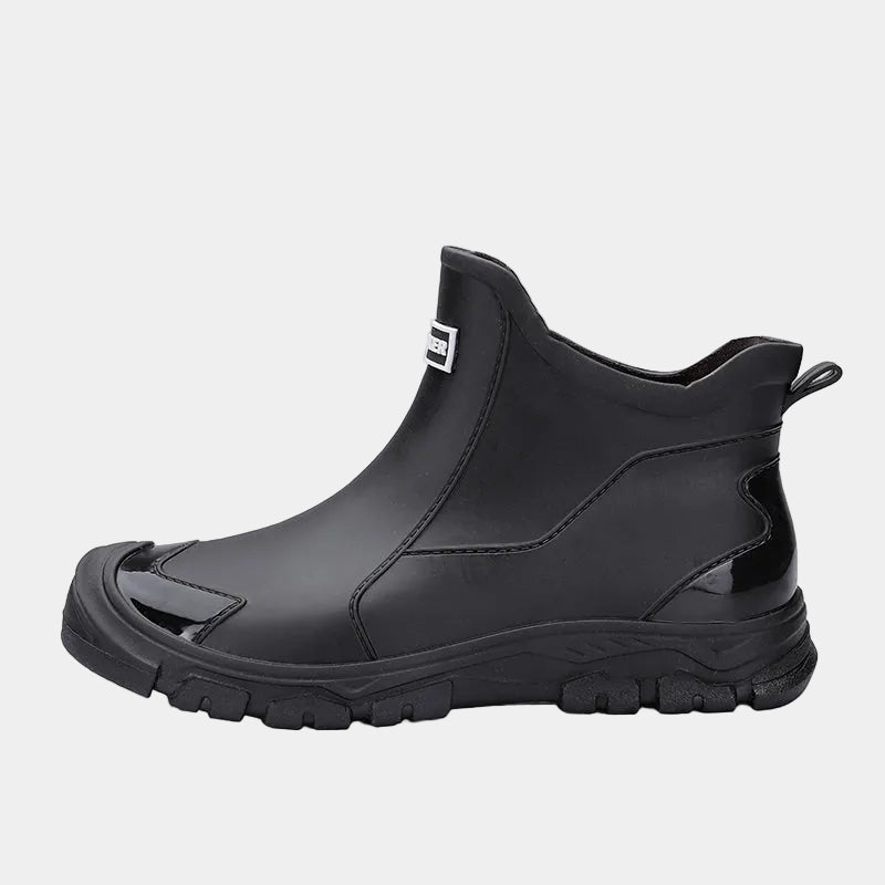 Men's Leather Lug Sole Ankle Boots