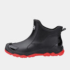 Men's Leather Lug Sole Ankle Boots