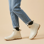 Men's Leather Lug Sole Ankle Boots