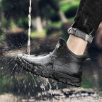 Men's Leather Lug Sole Ankle Boots