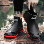 Men's Leather Lug Sole Ankle Boots