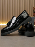 Men's Lug Sole Tassel Loafers