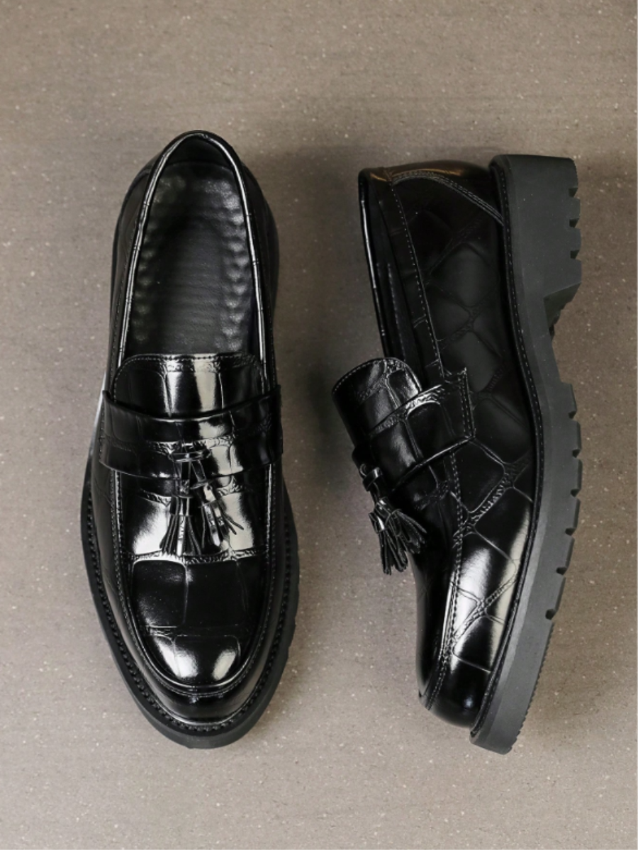 Men's Lug Sole Tassel Loafers