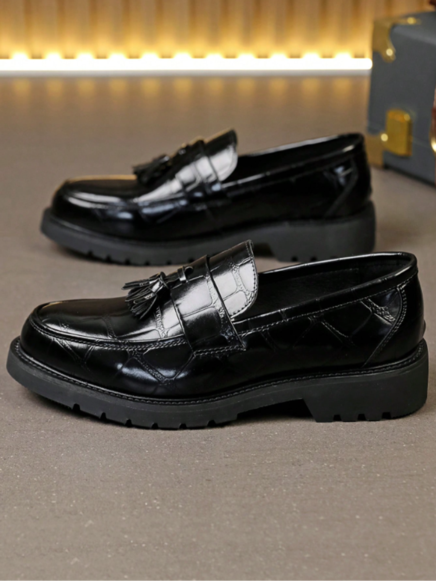 Men's Lug Sole Tassel Loafers