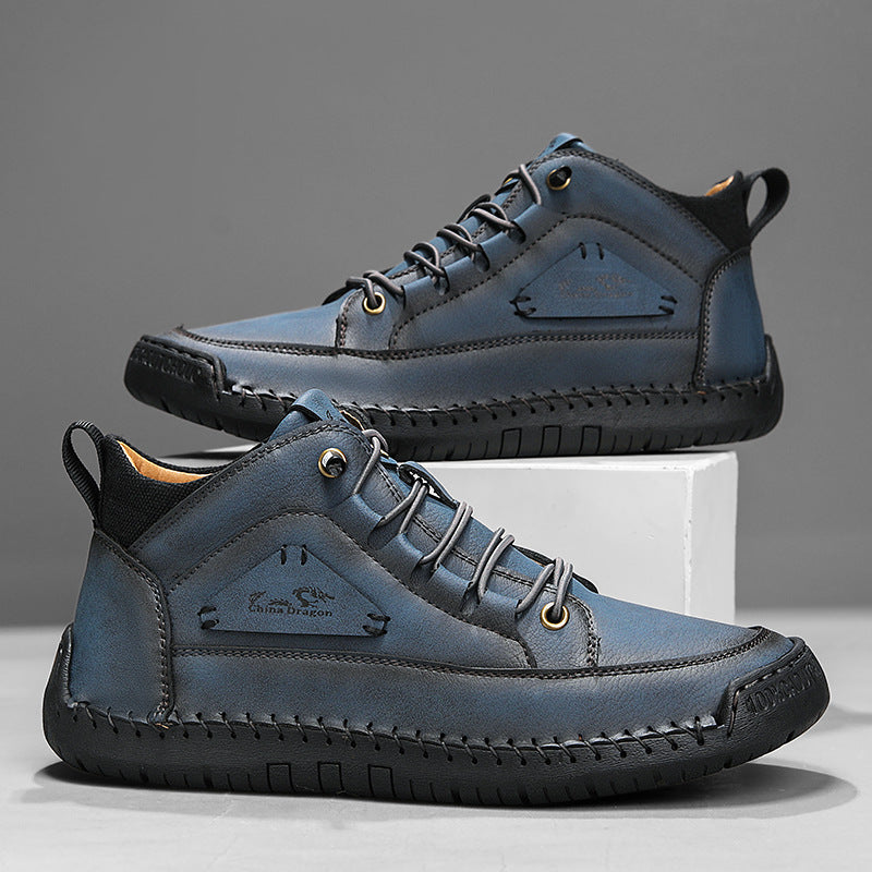 Men's Moc Toe Ankle Boots