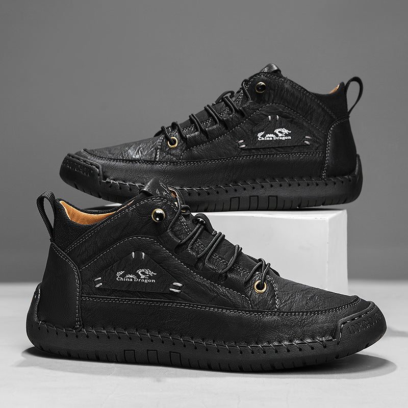 Men's Moc Toe Ankle Boots