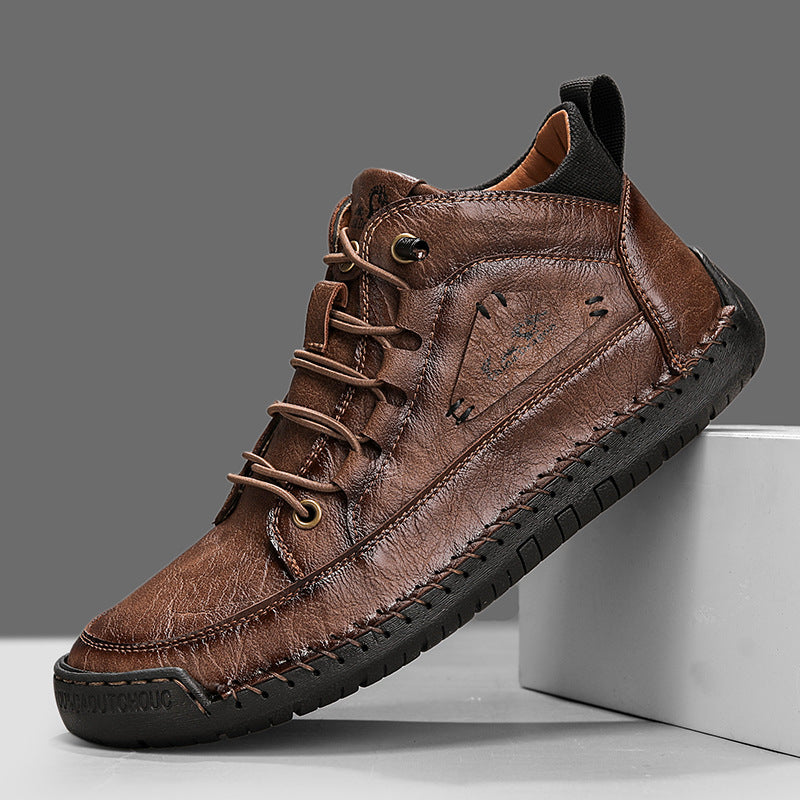 Men's Moc Toe Ankle Boots