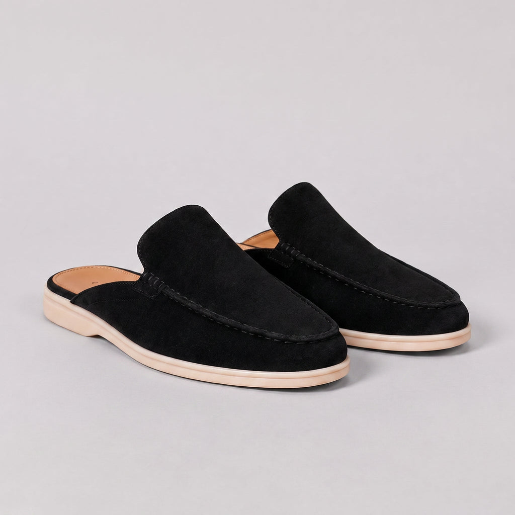Men's Moc-Toe Backless Mule Loafers