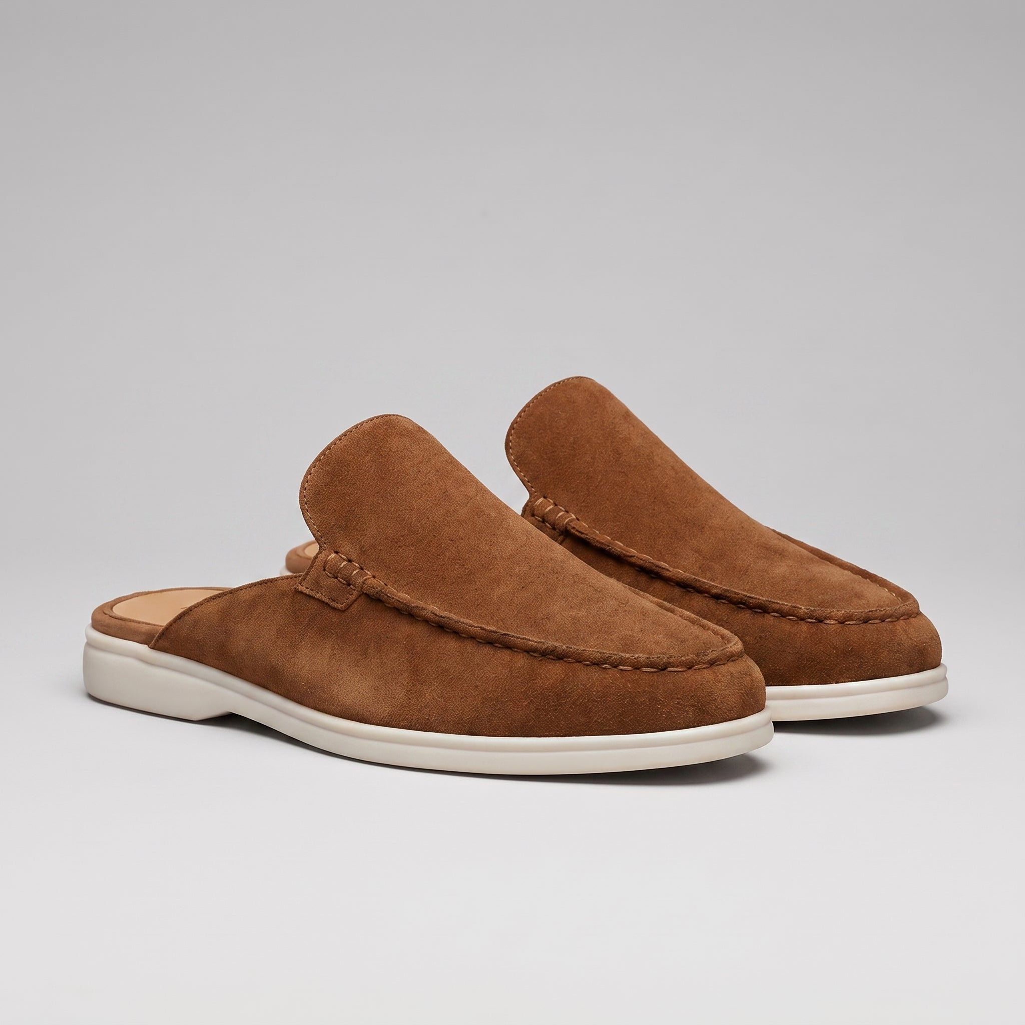 Men's Moc-Toe Backless Mule Loafers