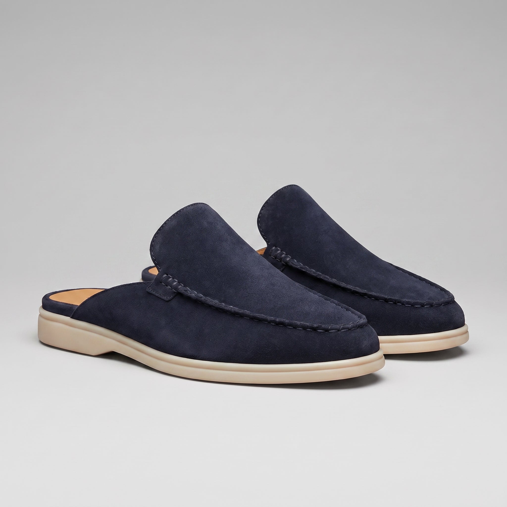 Men's Moc-Toe Backless Mule Loafers