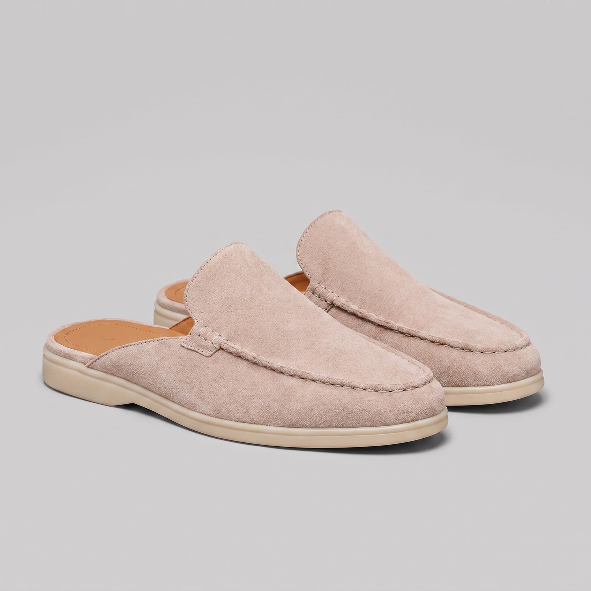 Men's Moc-Toe Backless Mule Loafers