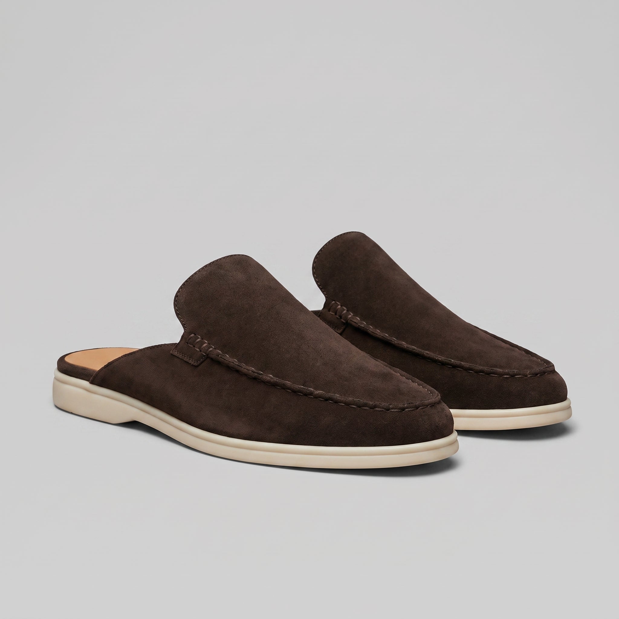 Men's Moc-Toe Backless Mule Loafers