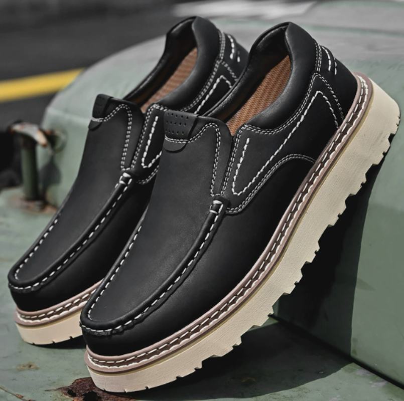 Men's Moc Toe Slip-On Loafers