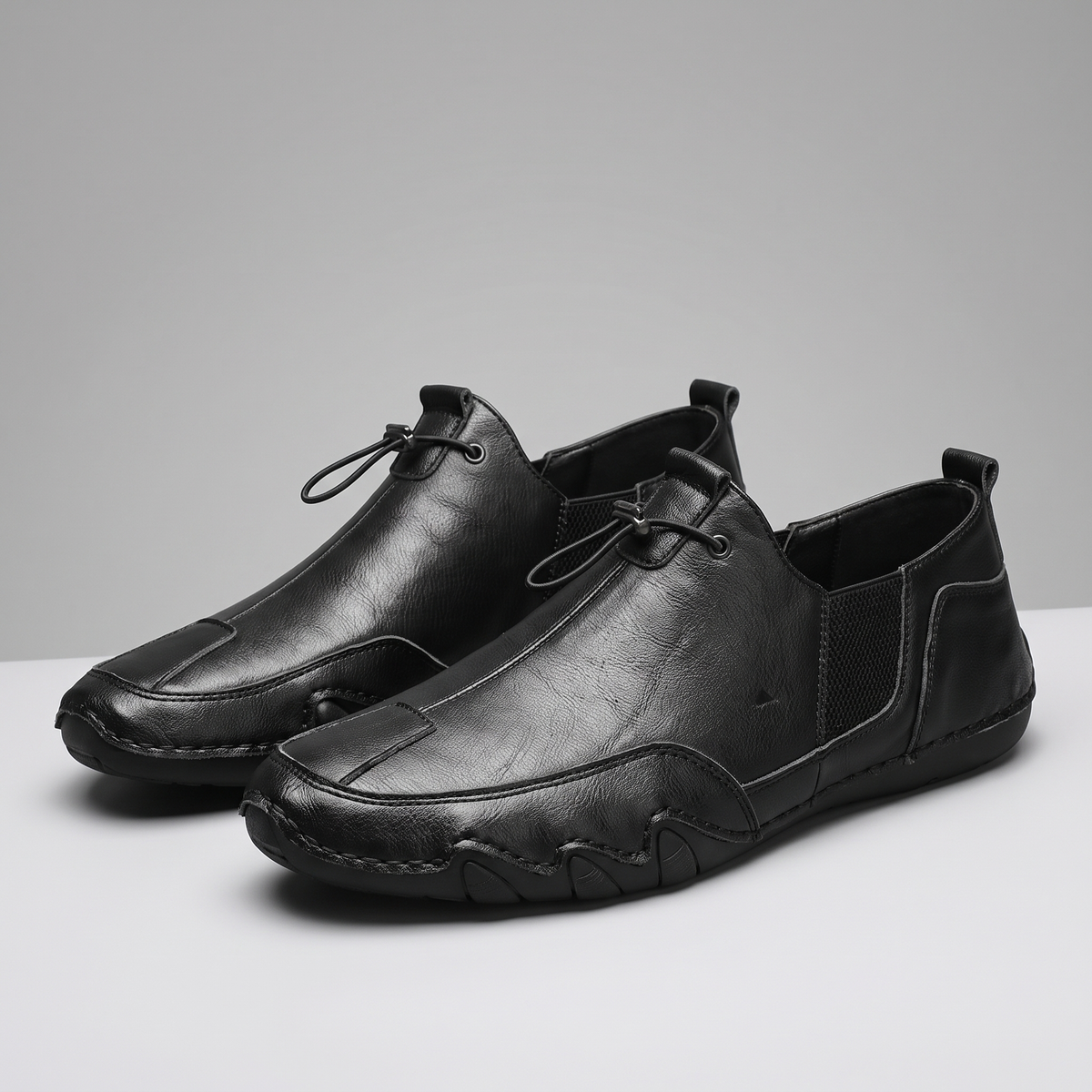 Men's Moc Toe Slip-On Shoes