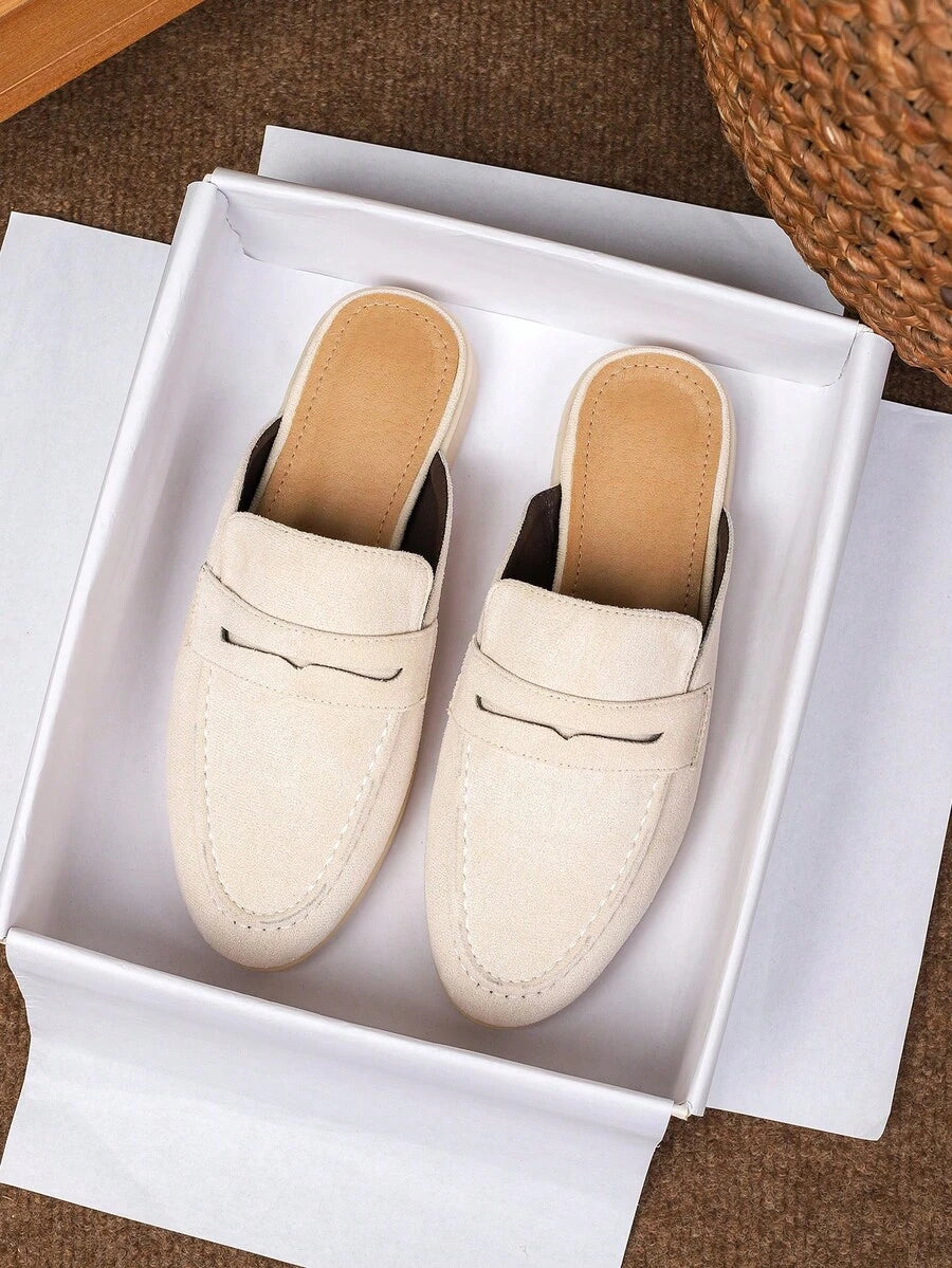 Men's Penny Backless Mule Loafers