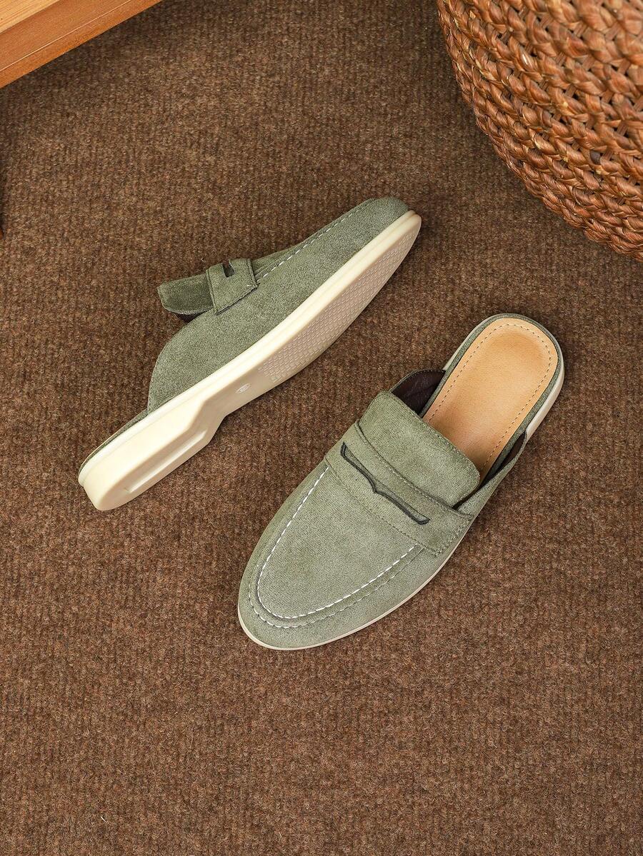 Men's Penny Backless Mule Loafers