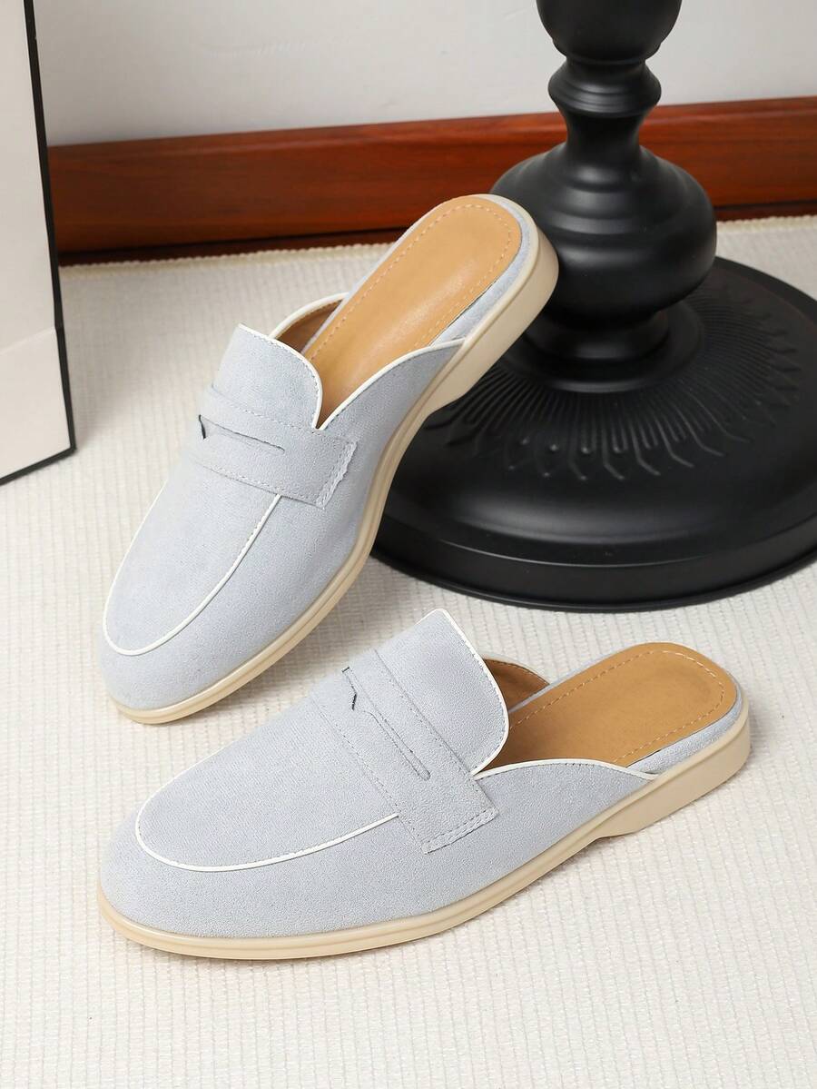 Men's Penny Backless Mule Loafers