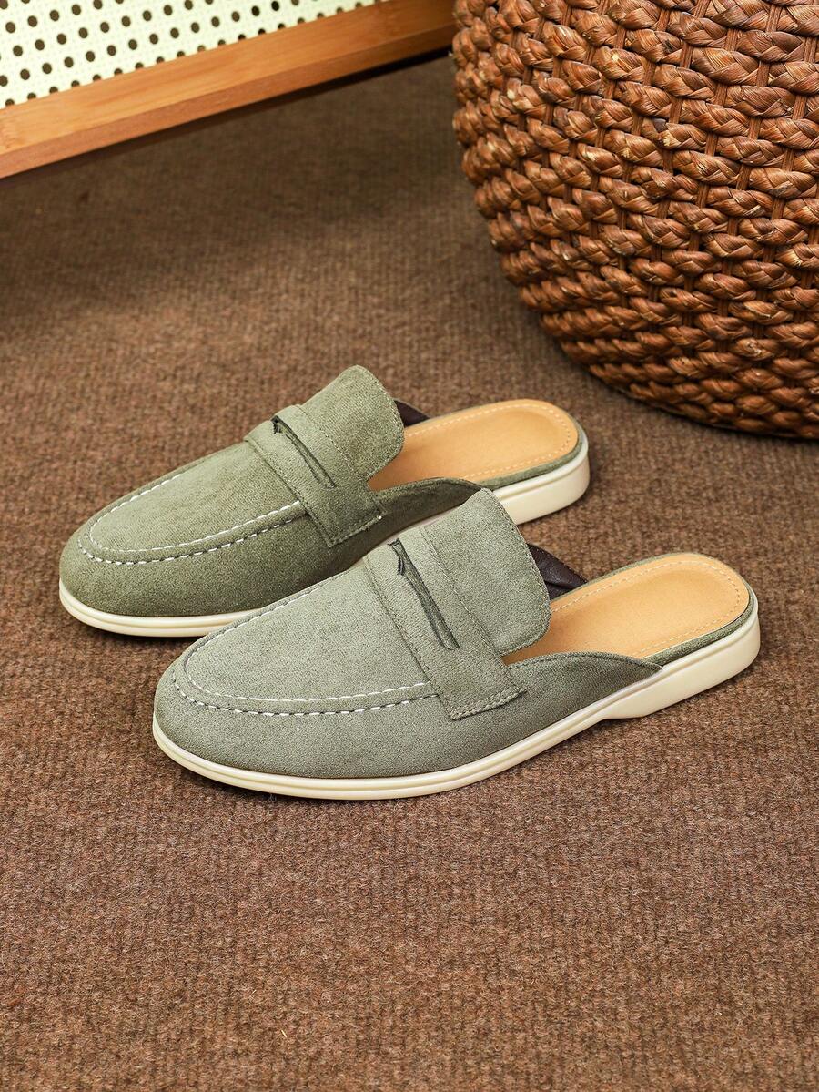 Men's Penny Backless Mule Loafers