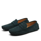 Men's Suede Moc Toe Driving Loafers