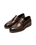 Men's Leather Raised Sole Penny Loafers